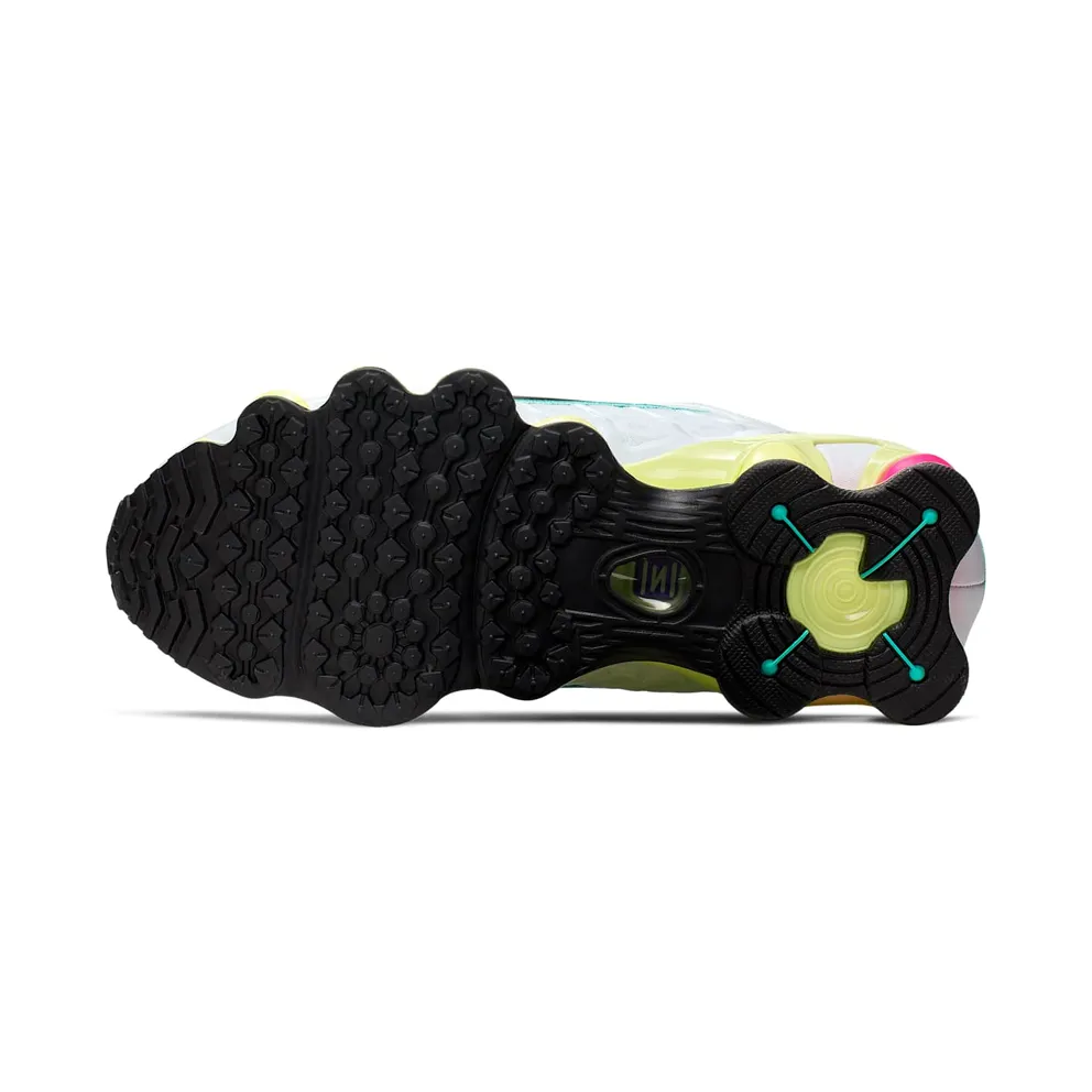 Nike Shox TL White Multi-Color (W) White/Black-Luminous Green-Bright Violet-Pink Blast-Aurora Green (AR3566-102)