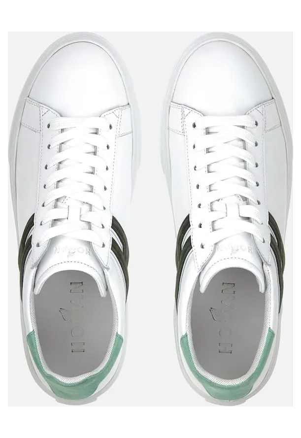 Sneakers Hogan H365 Green White (HXM3650J310QBL543Q) (3)