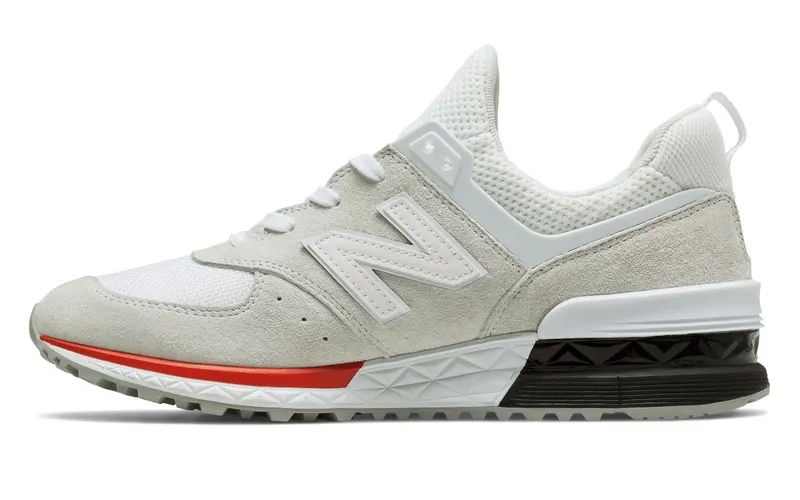 New Balance 574 Sport White Red (MS574AW)
