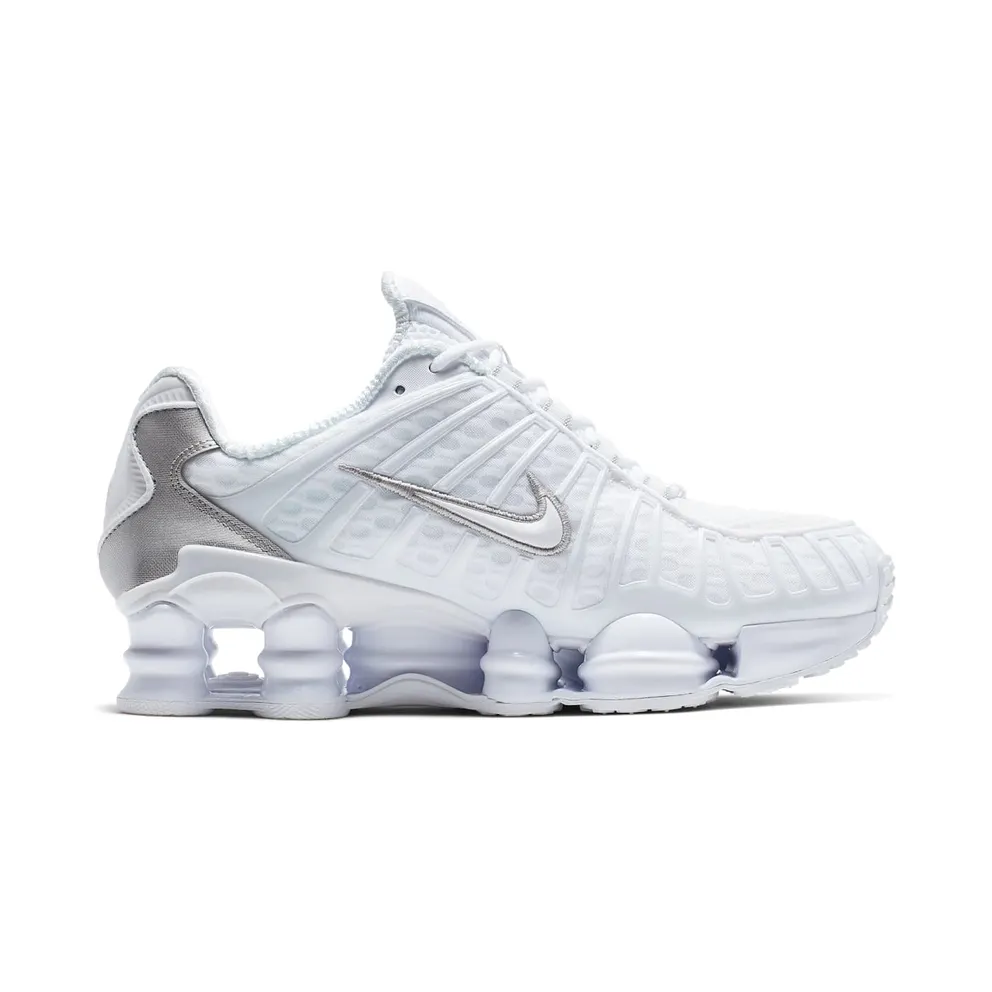 Nike Shox TL White Metallic Silver (W) White/Metallic Silver-Max Orange-White (AR3566-100)