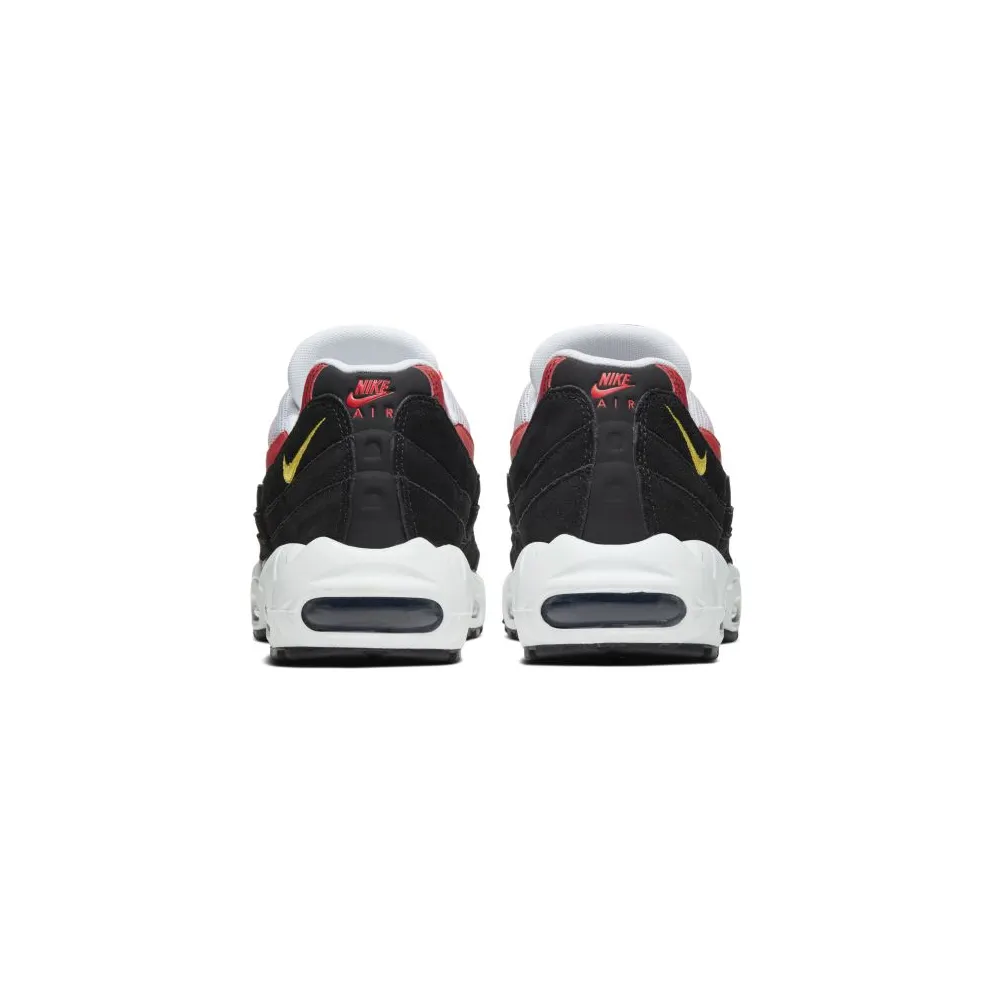 Nike Air Max 95 Black Crimson Yellow Black/Platinum Tint-Crimson-Electric Green (AT9865-101)