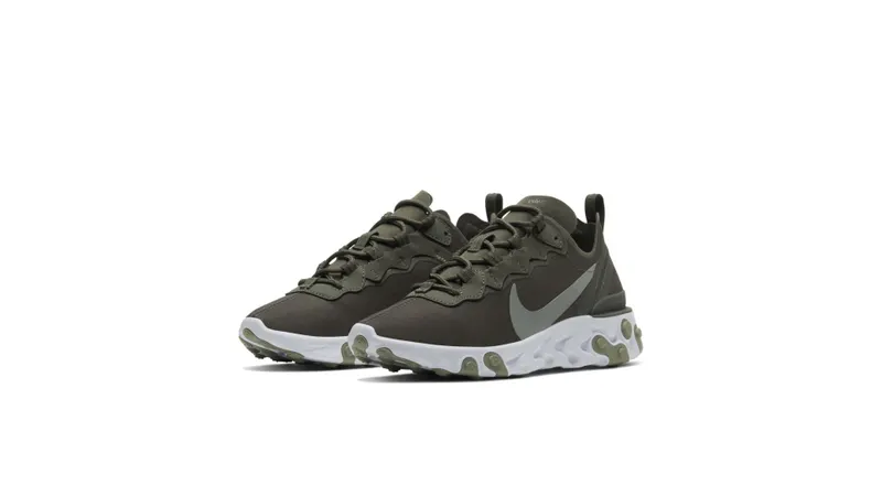 Nike React Element 55 “Cargo Khaki / White / Jade Stone” (BQ2728-302)