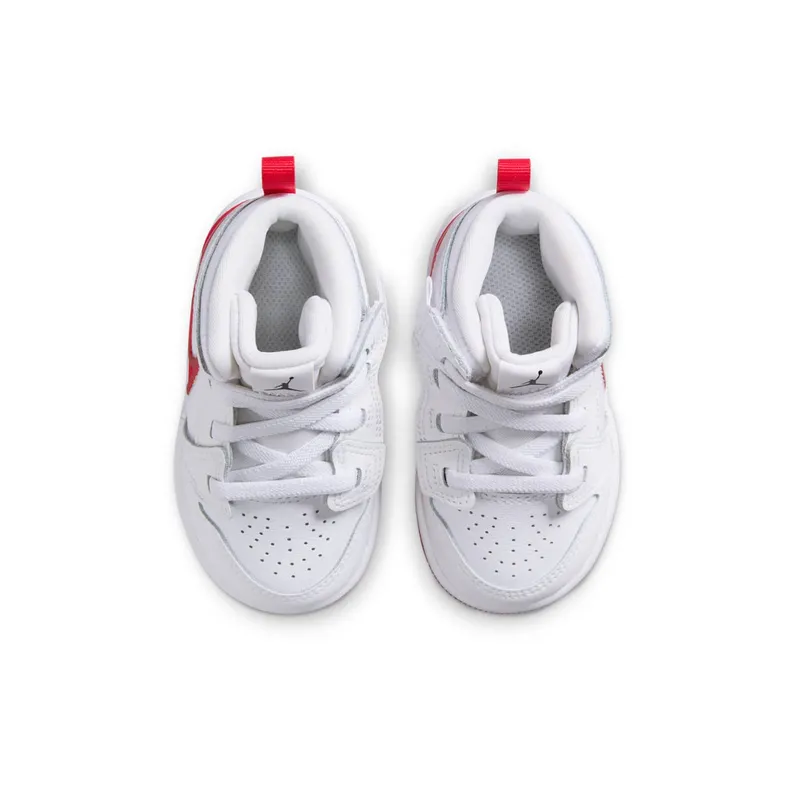 Jordan 1 Mid RM EasyOn White Black University Red (FQ1283-106)