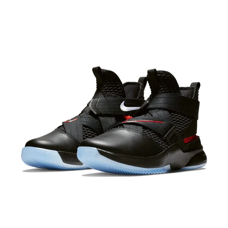 Nike LeBron Soldier 12 FlyEase Black Black University Red Black (AV3812-004)