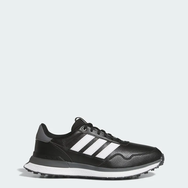adidas S2G 26 Leather Spikeless Golf Black White Grey Four (JQ9315)