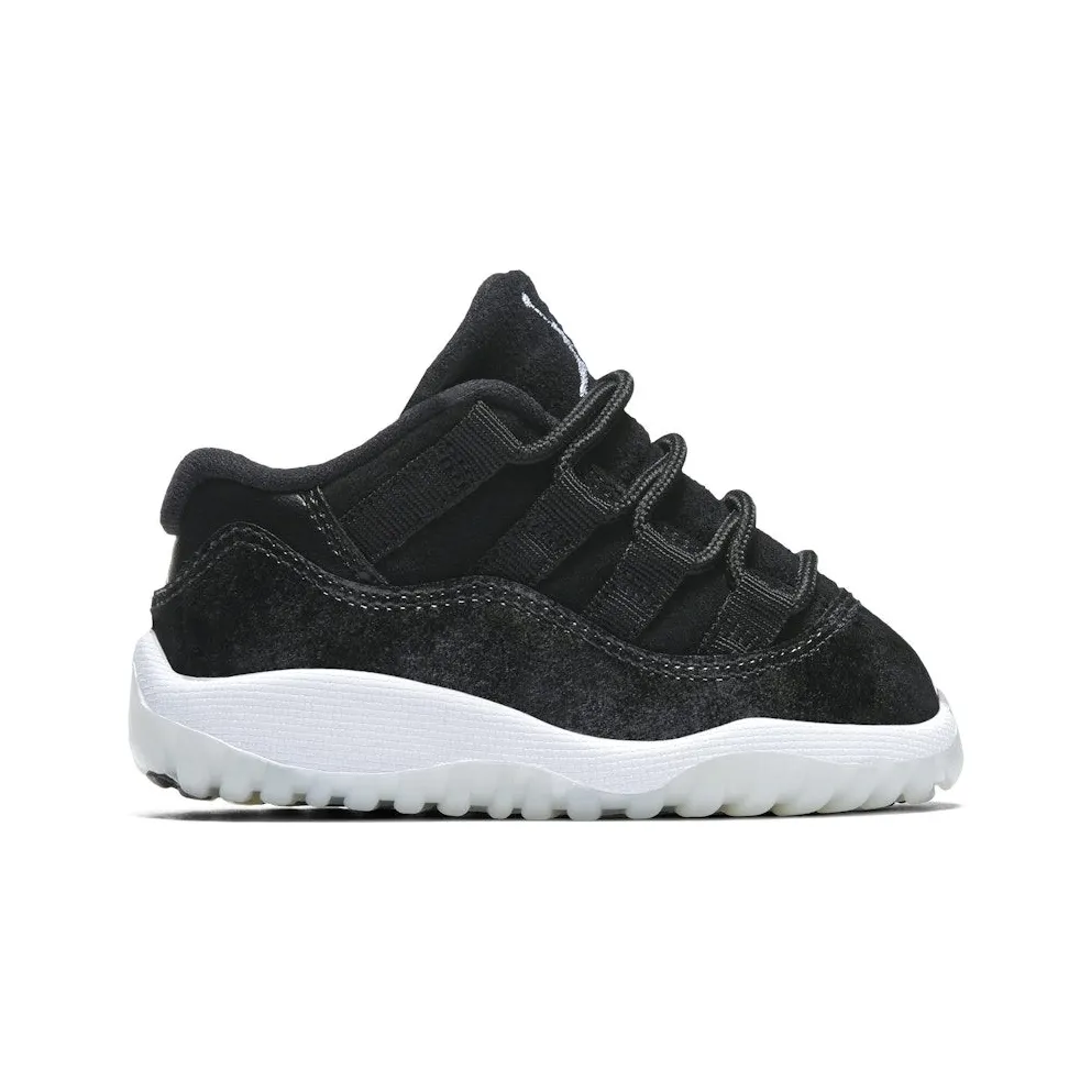 Jordan 11 Retro Low Black Metal Silver White (505836-010)