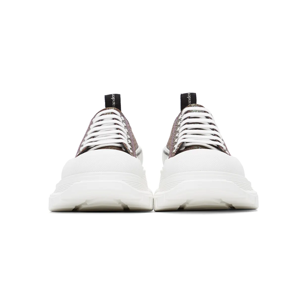 Alexander McQueen Purple Iridescent Platform Sneakers (652755W4PB1) (2)