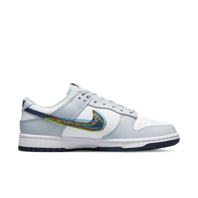 Nike Dunk Low 3D Swoosh White Grey (DV6482-100)