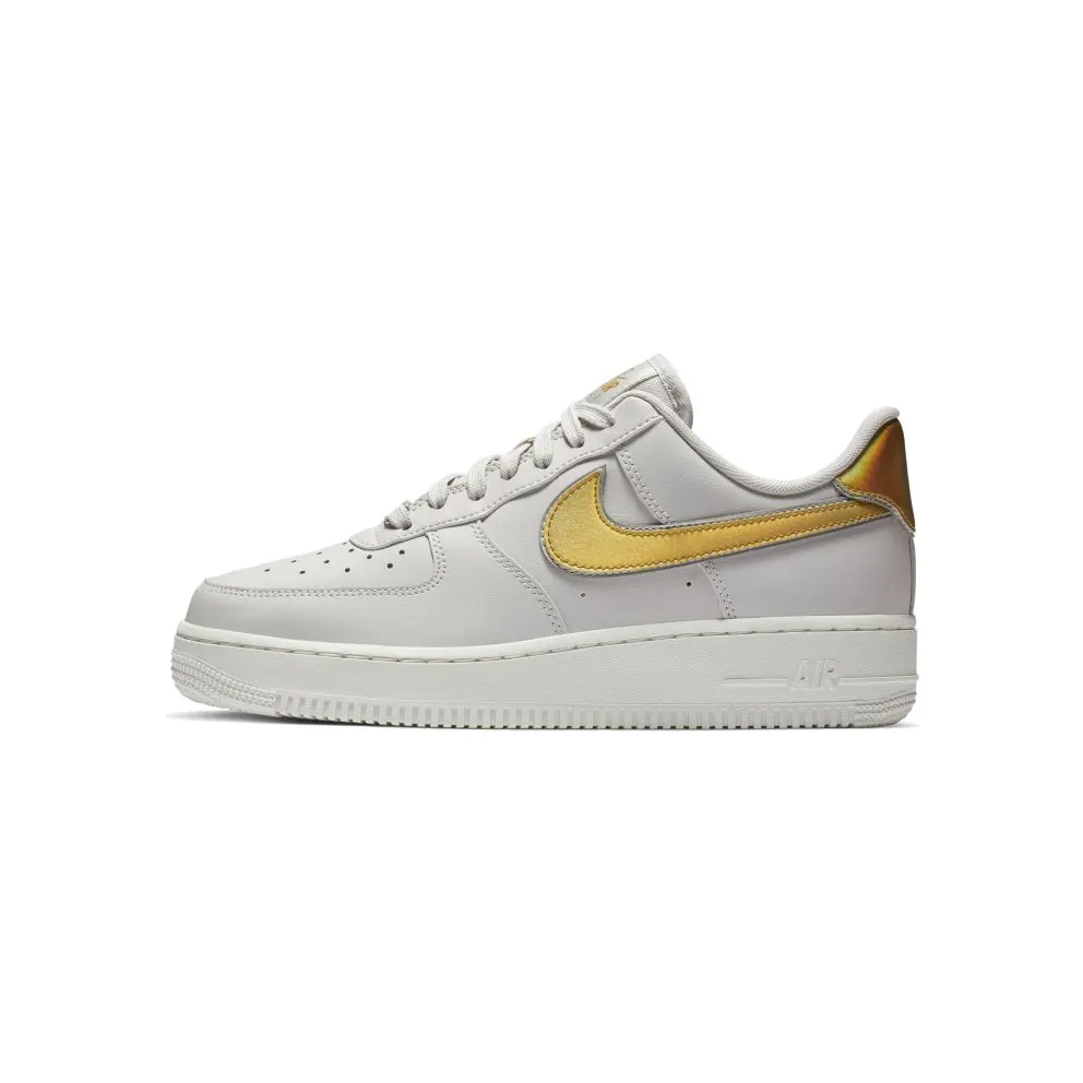 Nike Air Force 1 Low Metallic Platinum Metallic Gold (W) Metallic Platinum/Metallic Gold (AR0642-001)