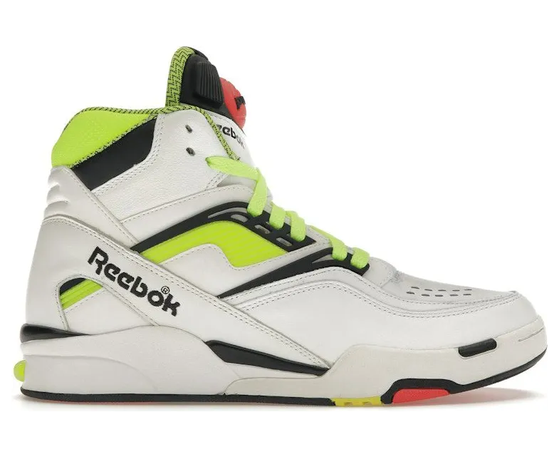 Reebok Twilight Zone Pump White Neon Yellow (2015) (J10323)