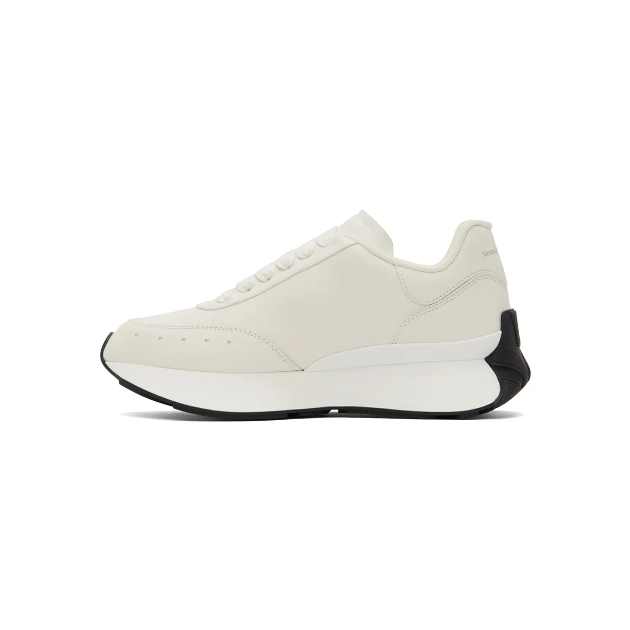 Alexander McQueen White Sprint Runner Sneakers (687995WIC92) (3)