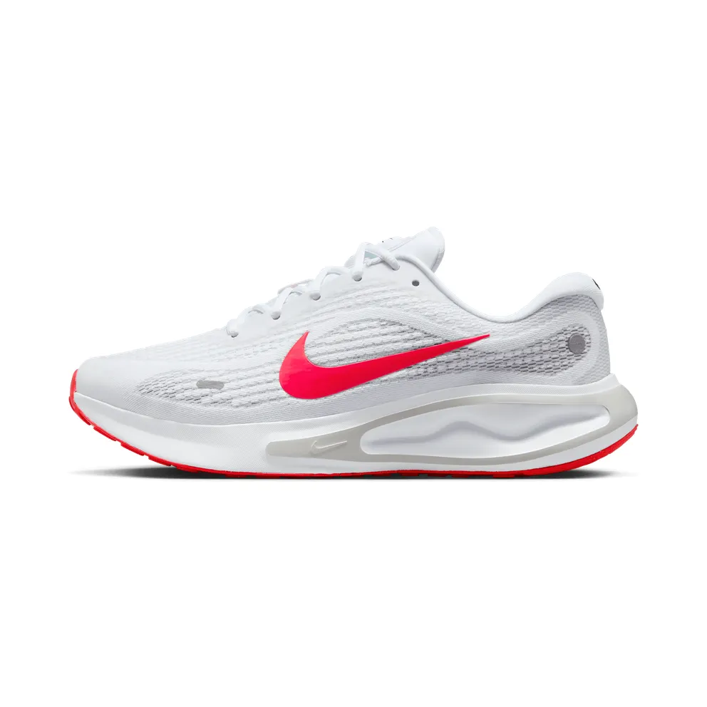 Nike Journey Run White Wolf Grey Pure Platinum Bright Crimson (FN0228-106)