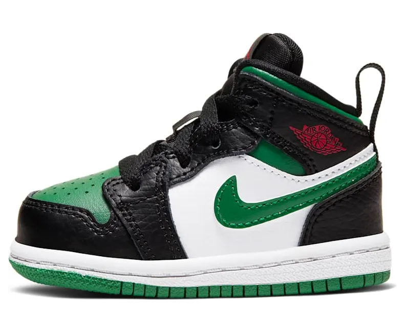 Air Jordan 1 Mid TD ‘Black Pine Green’ “Black / White / Gym Red / Pine Green” (640735-067)