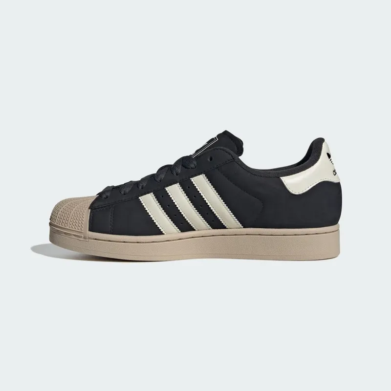 Adidas Superstar II Shoes Core Black / Off White / Stone Khaki (KH8959)