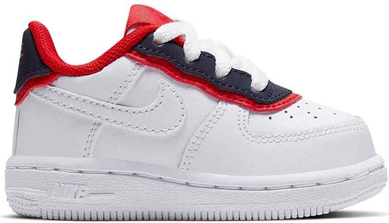 Nike Air Force 1 Low Double Layer White Obsidian Red (TD) White/Obsidian-University Red-White (BV1086-101)