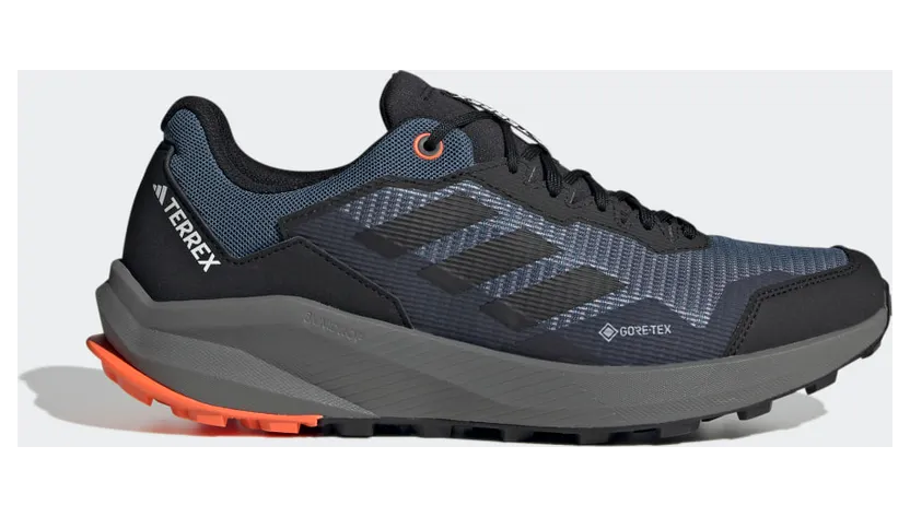 adidas Terrex Trail Rider GORE-TEX Trail Running Wonder Steel / Core Black / Impact Orange (HQ1234)