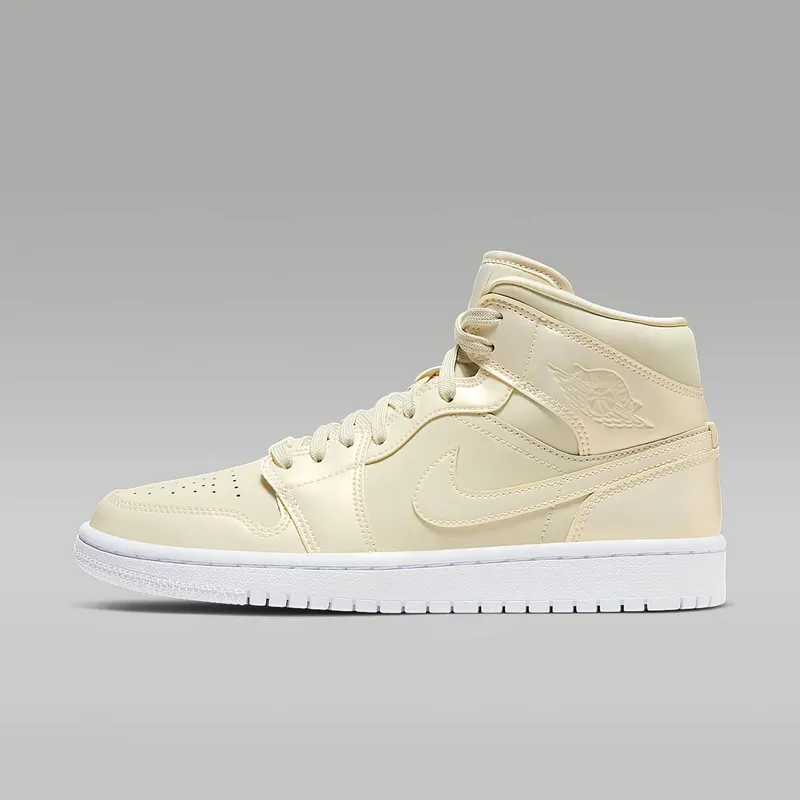Air Jordan Womens Nike AJ I 1 Mid ‘Lemon Yellow’ (2019) (CK6587-200)