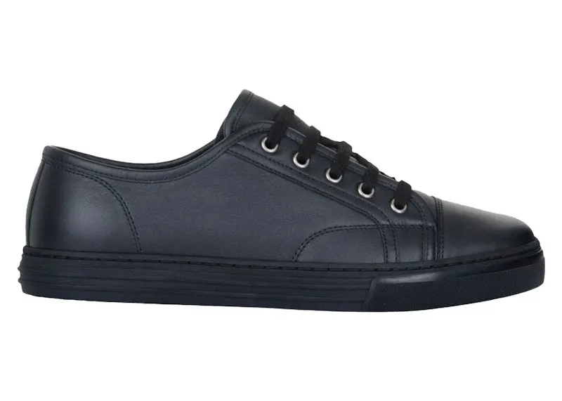 Gucci Plate Leather Low Black (423301 A9L00 1000)