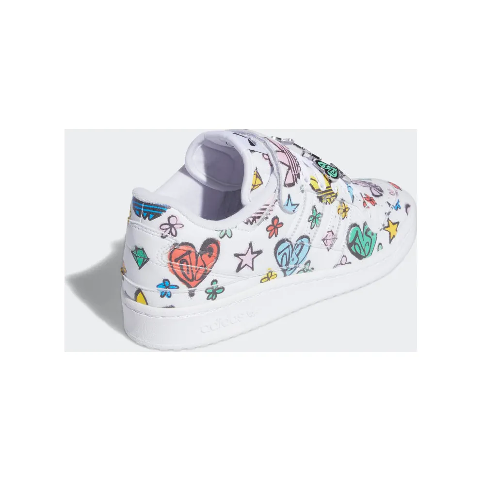 Adidas Jeremy Scott Forum 84 Low Mono Cloud White / Cloud White / Core Black (GX9668)