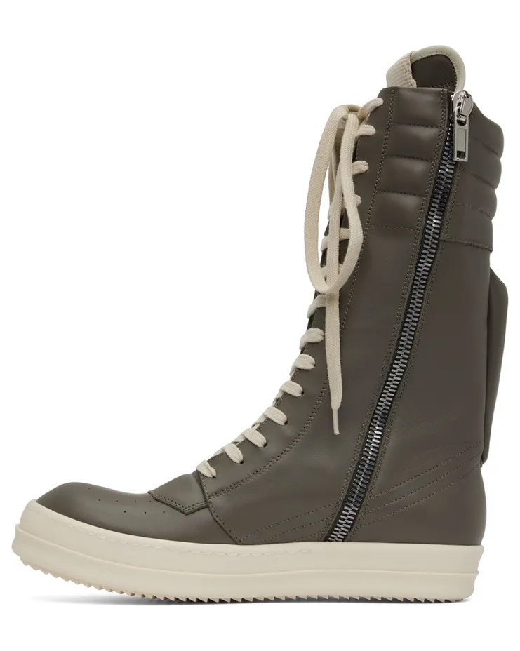 Rick Owens Off-White Cargobasket Sneakers (RU01B1899 LPO) (3)