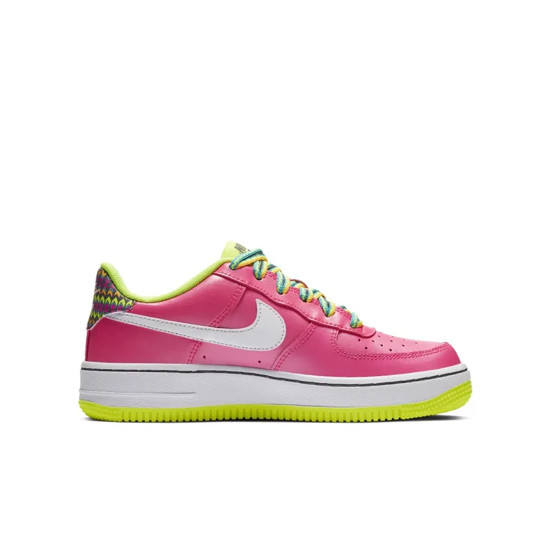 Nike Air Force 1 Low Pink Volt Aqua (GS) Pink Blast/Volt-Oracle Aqua-White (CW5761-600)
