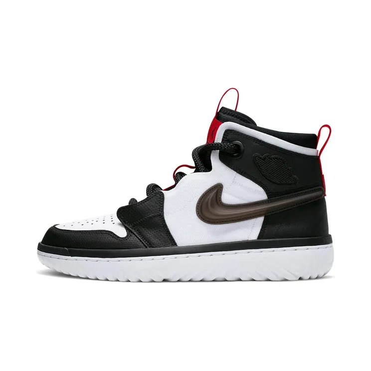 Jordan 1 High React Black White Gym Red