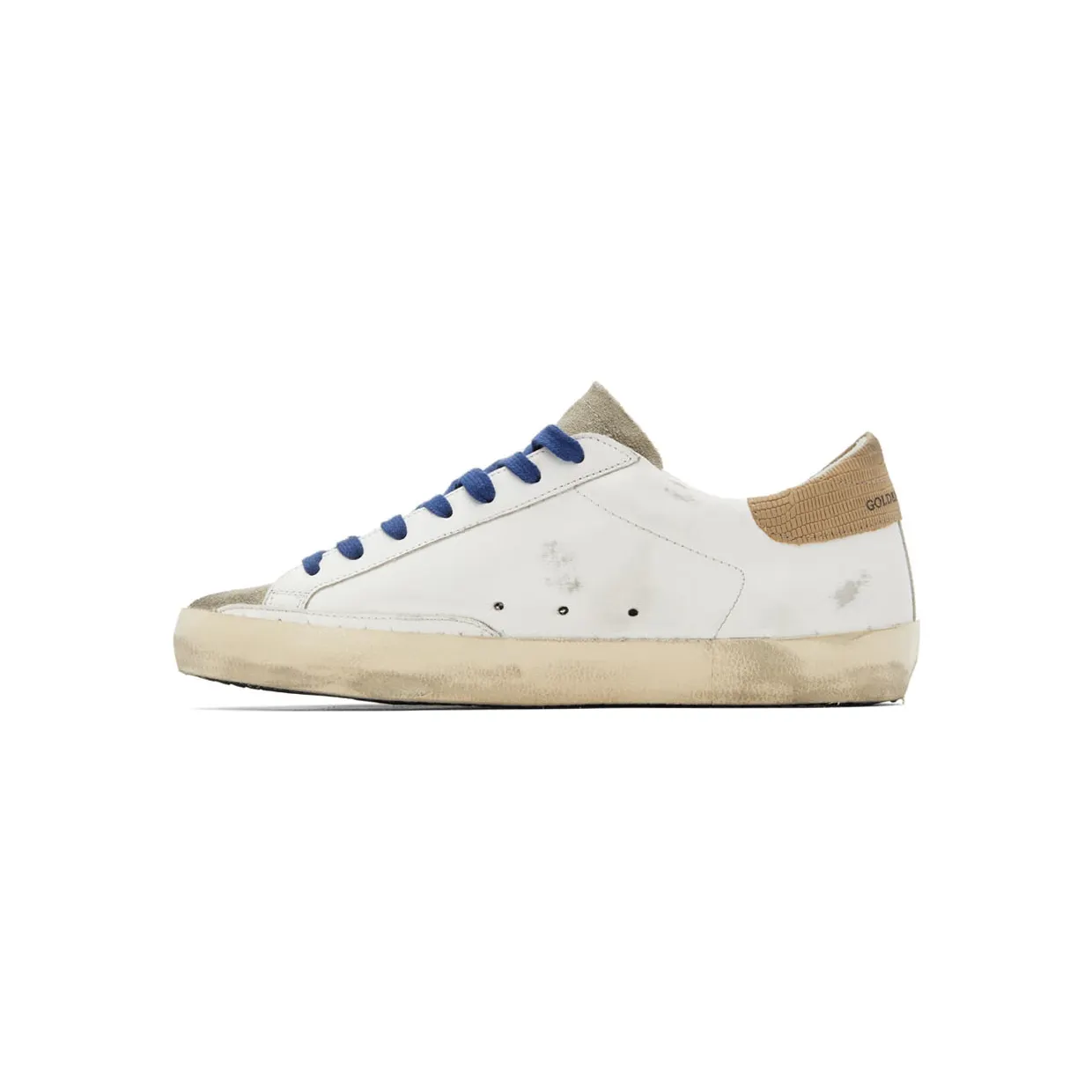Golden Goose White & Taupe Super-Star Classic Sneakers (GMF00101.F003208.11178) (3)
