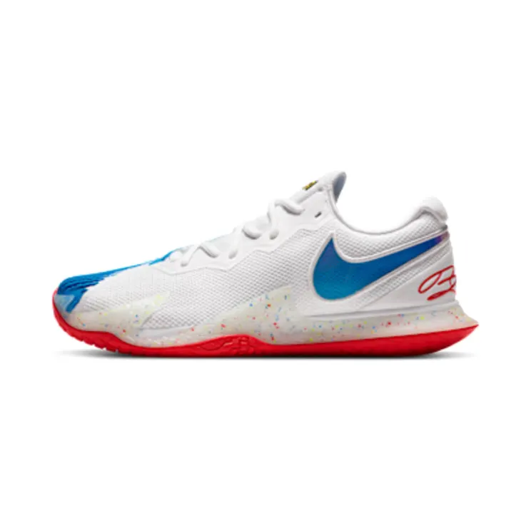 NikeCourt Air Zoom Vapor Cage 4 Hardcourt “White / Electric Green / Siren Red / Photo Blue” (CD0424-101)