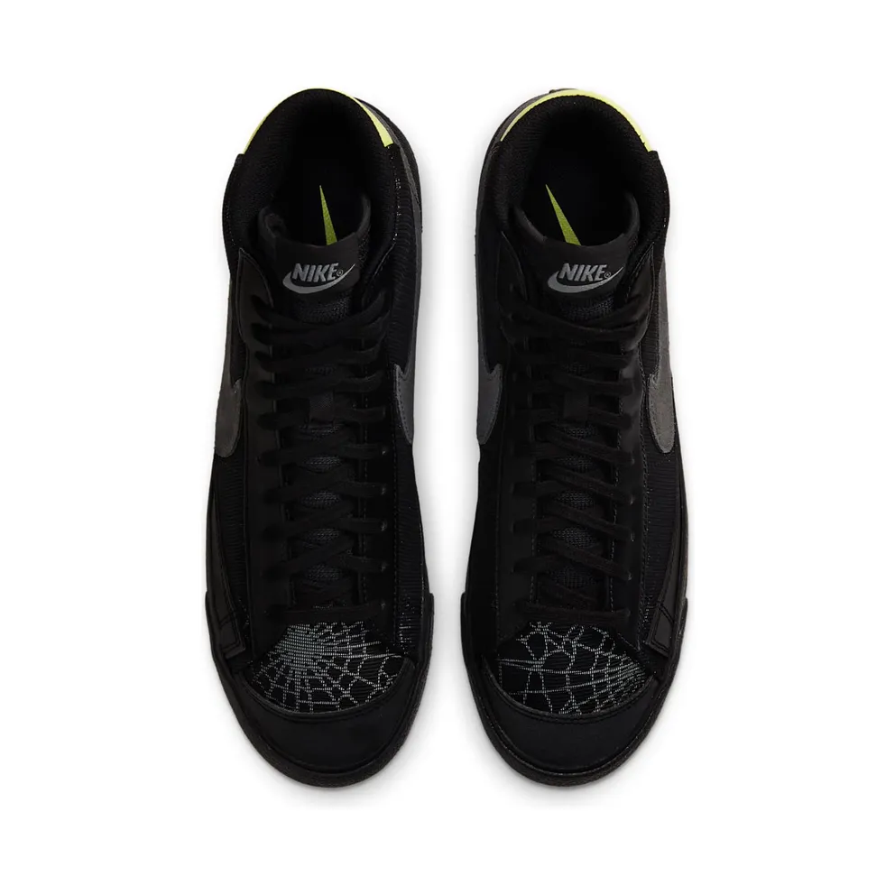Nike Blazer Mid 77 Spider Web Halloween (2020) Black/Smoke Grey-Limelight (DC1929-001)
