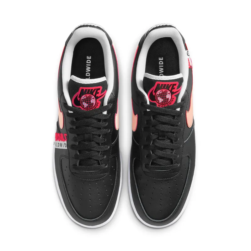 Nike Air Force AF 1 ‘Worldwide’ Black Crimson (2020) (CK6924-001)
