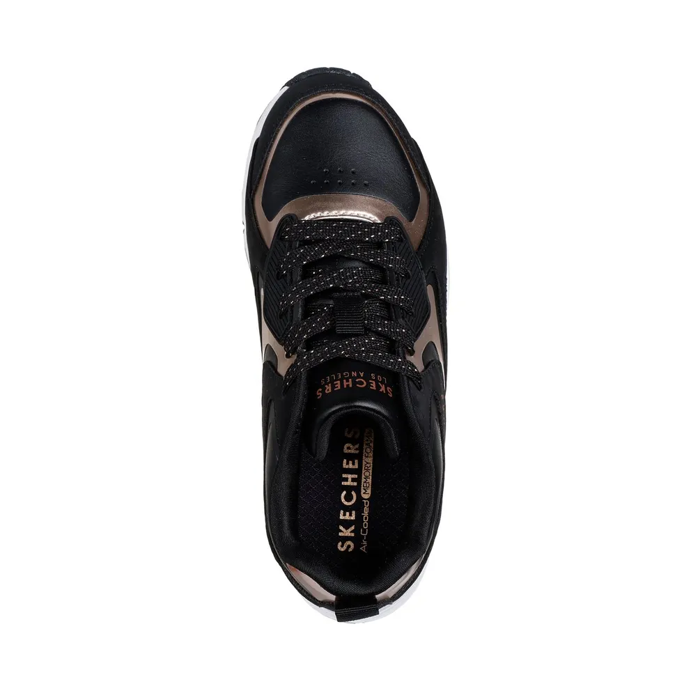 Skechers UNO Gen1 – Color Surge Sneaker Black/Roos Gold