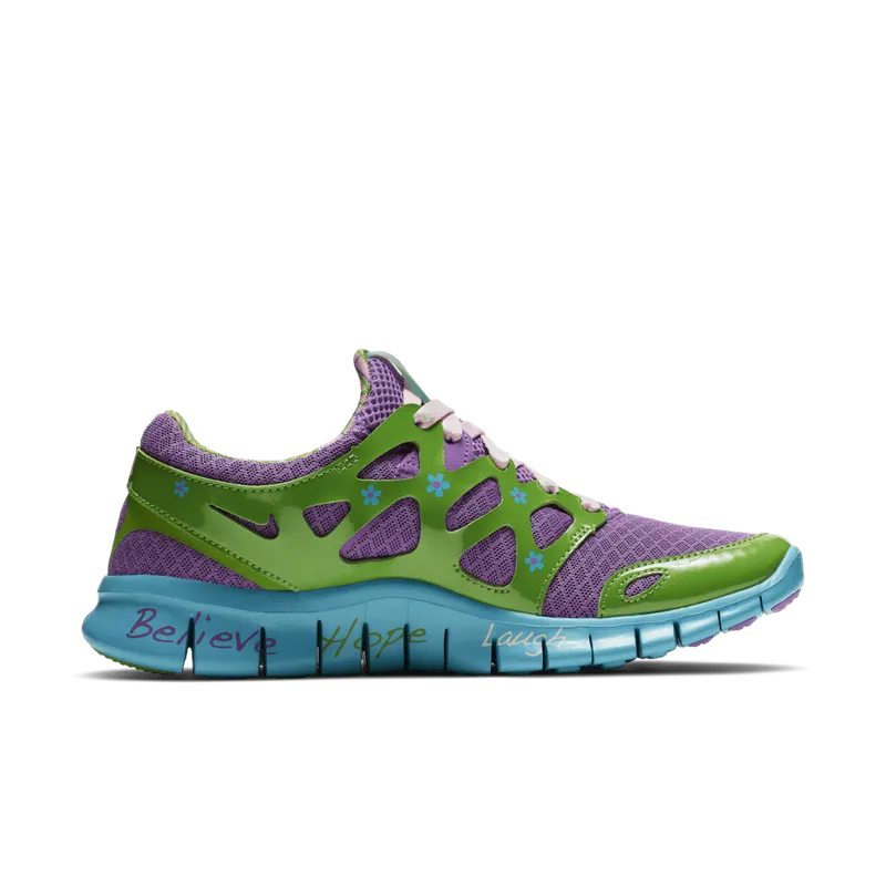 Nike Free Run+ 2 Doernbecher Mackenzie Short 2019 (W) Violet Pop/Turquoise Blue-Green Apple-Prism Pink (437527-543)