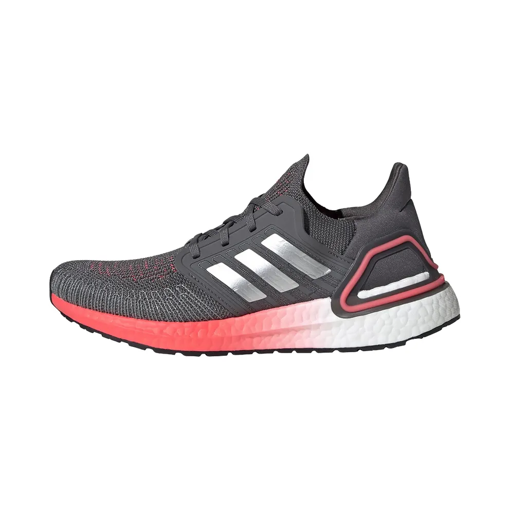 adidas Ultraboost 20 Schuh Grey Five / Silver Metallic / Signal Pink / Coral (FV8347)