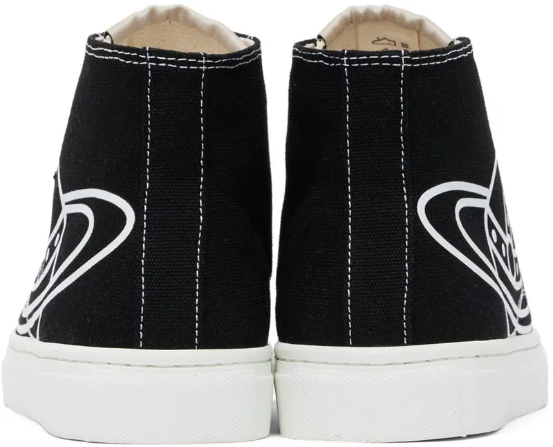 Vivienne Westwood Black Plimsoll High-Top Sneakers (75010001W-W0004-)