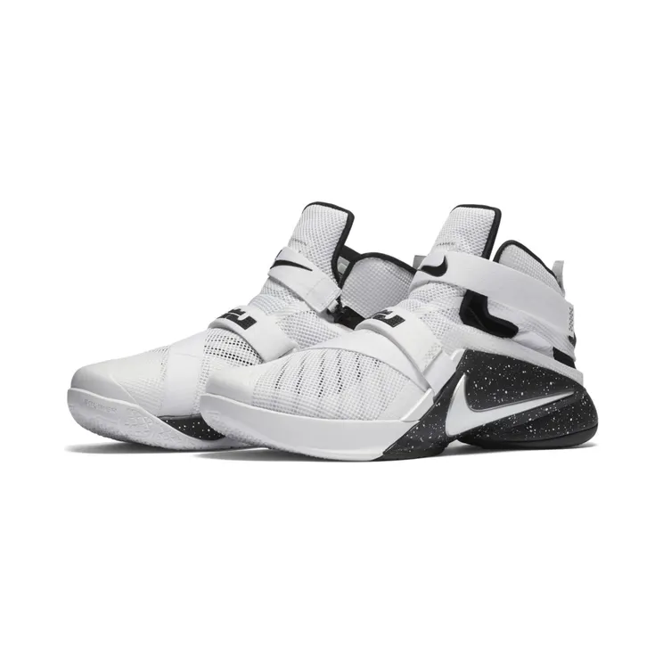 LeBron Soldier 9 “FLYEASE” White/Black-Silver (846246-110)