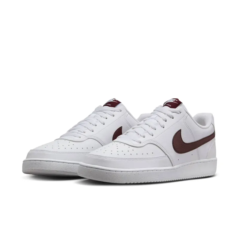 Nike Court Vision Low Next Nature White Burgundy Crush (DH2987-113)
