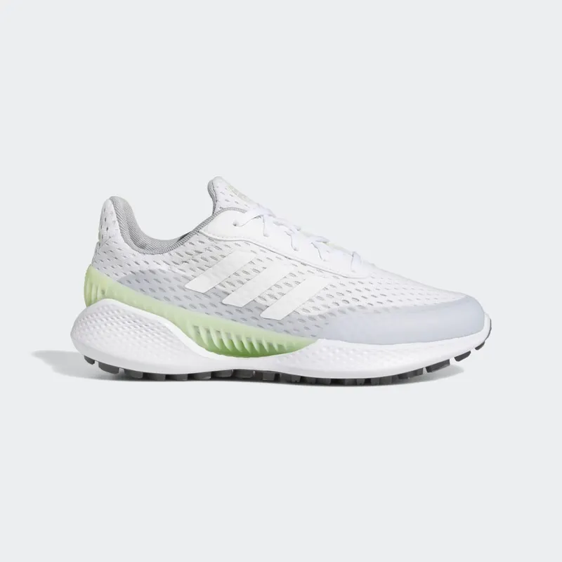Adidas Women's Summervent Recycled Polyester Spikeless Golf Shoes Cloud White / Cloud White / Almost Lime (GZ3281)