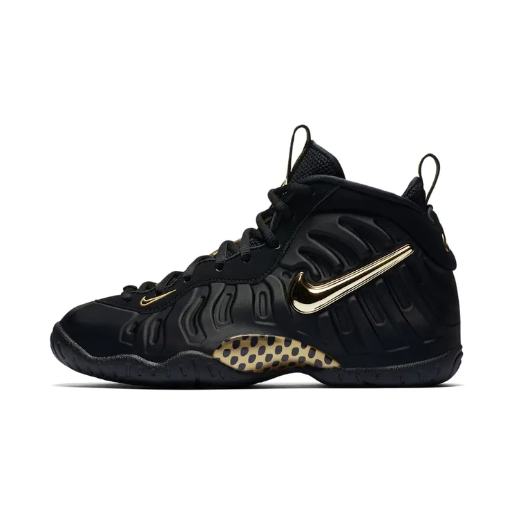 Nike Air Foamposite Pro GS Black Metallic Gold (644792-010)