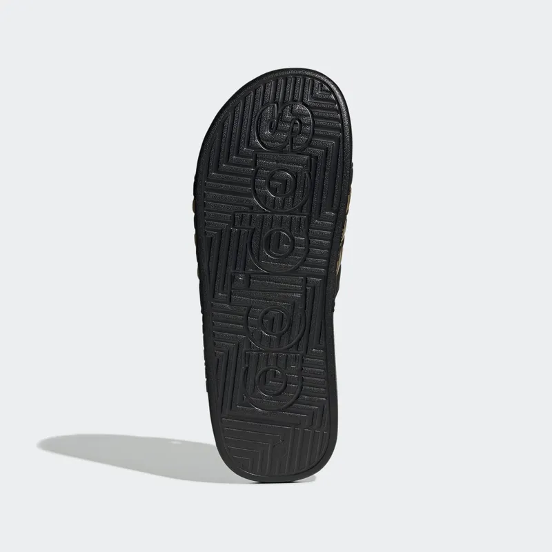 Adidas Adissage Slides Core Black / Gold Metallic / Core Black (EG6517)