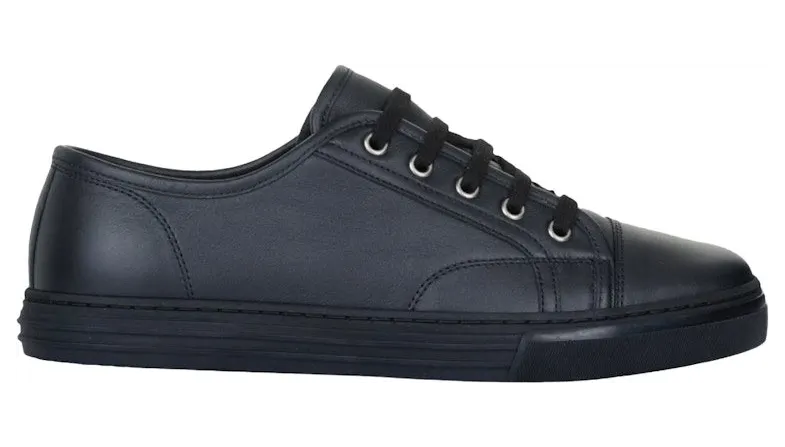 Gucci Plate Leather Low Black (423301 A9L00 1000)