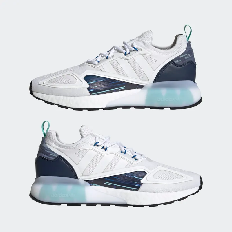 adidas ZX 2K Boost Cloud White / Cloud White / Collegiate Navy (H05148)