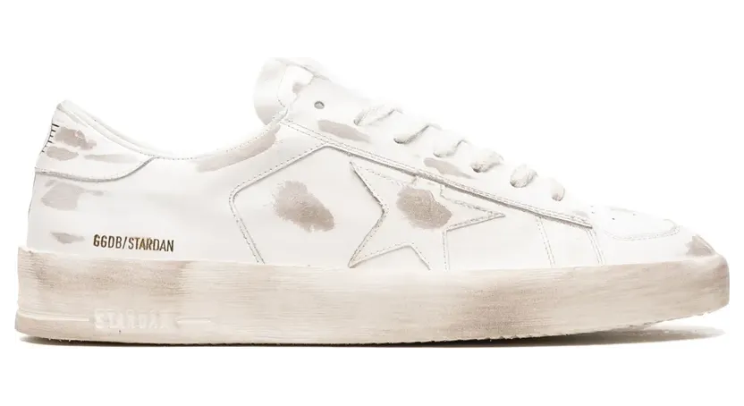 Golden Goose Stardan leren sneakers – Wit (GMF00128F000568)