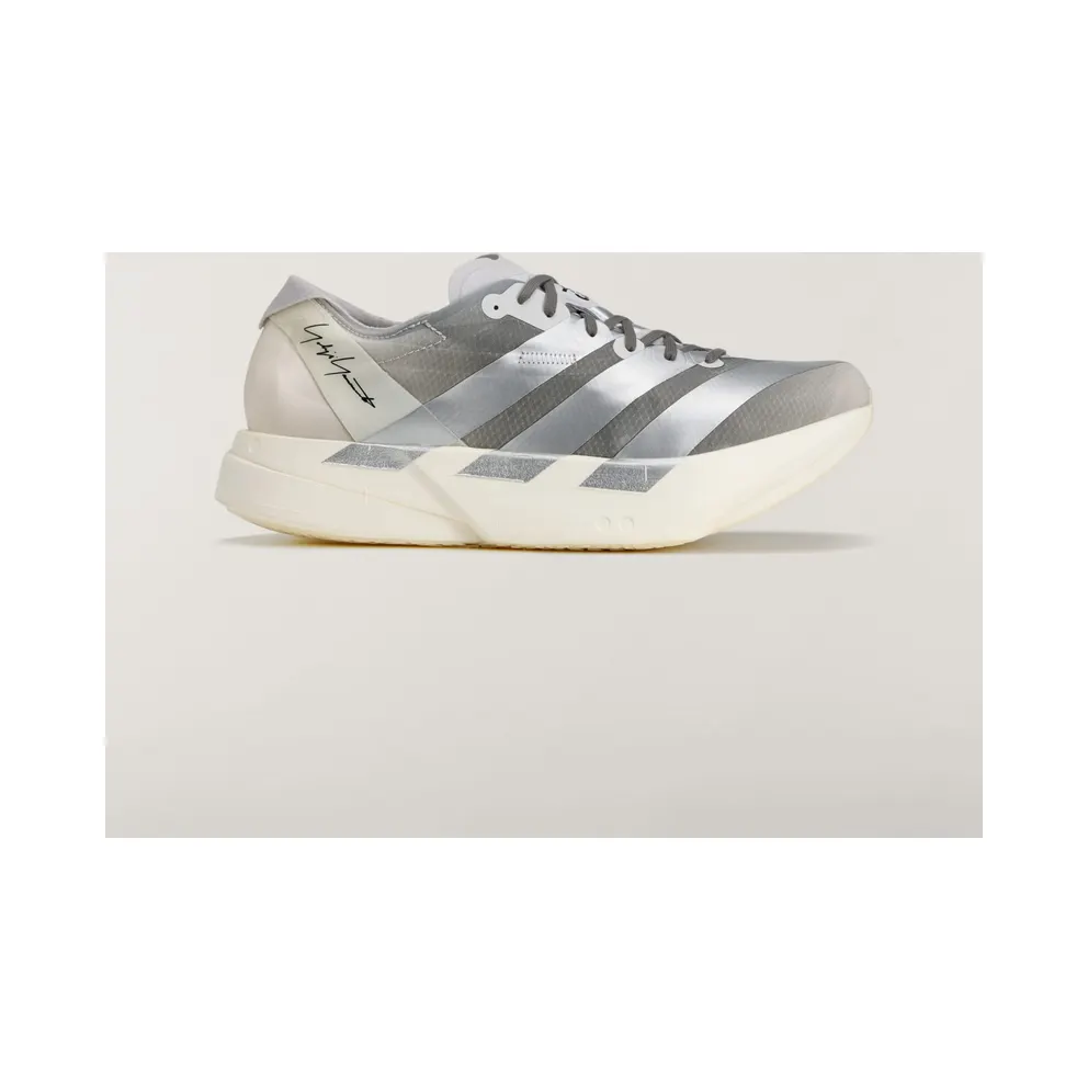 Adidas Y-3 ADIOS PRO 4 Sportschuhe Chalk White / Silver Metallic / Light Solid Grey (KZ9045)