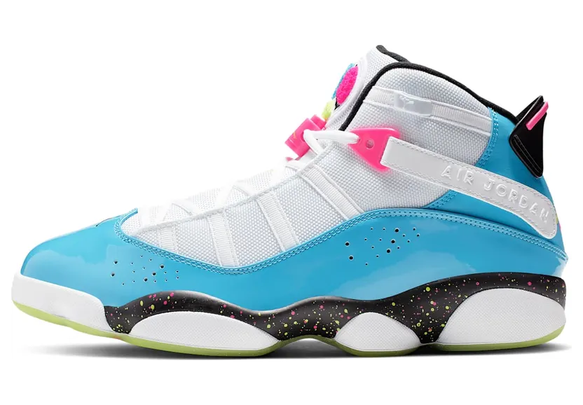 Jordan 6 Rings ‘Blue Fury Cyber Pink’ White/Light Blue Fury/Cyber Pink (CK0018-100)