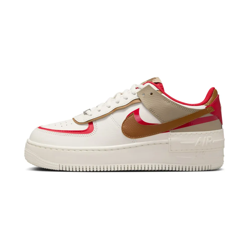 Nike Air Force 1 Low Shadow “Phantom Fire Red Khaki” (HQ3400-030)