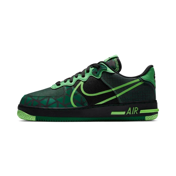 Nike Air Force 1 React QS Naija “Black / Pine Green / Green Strike” (CW3918-001)