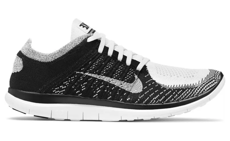 Nike Free 4.0 Flyknit White Black (631053-100)
