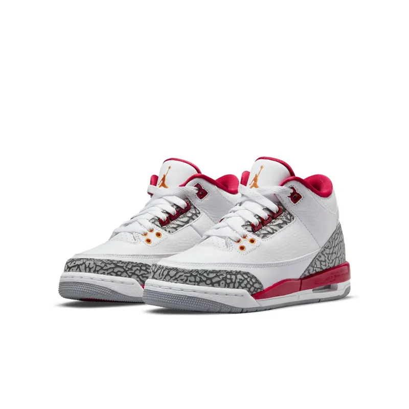 Air Jordan 3 GS Cardinal Red – “Red / White / Grey” (398614-126)