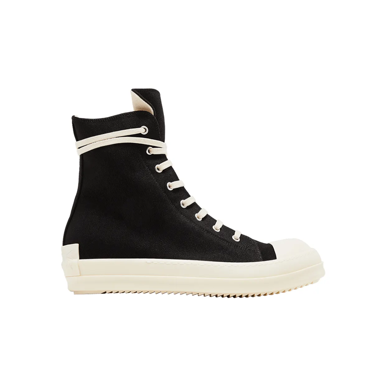 Rick Owens DRKSHDW Hollywood High Sneaks Black Milk (DU01E3800-DOEH3-911) (3)