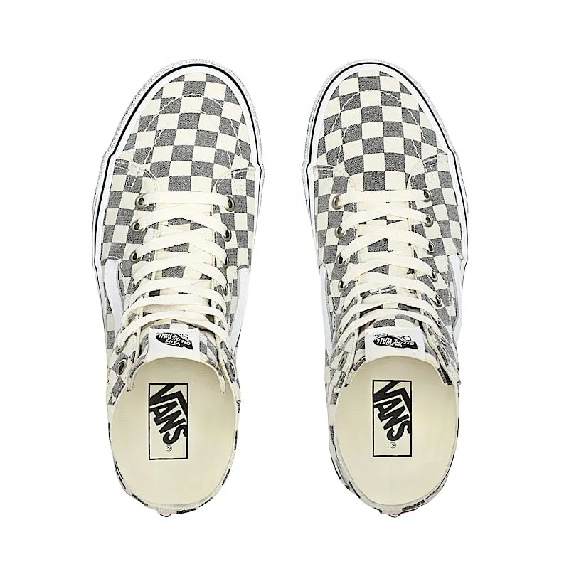 Vans Sk8-Hi Tapered Washed Asphalt True White Checkerboard (VN0A4U16HQE)